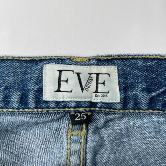 Eve Denim Silver Bullet Jeans Button Fly Medium Wash, Size 25 - Picture 4 of 11